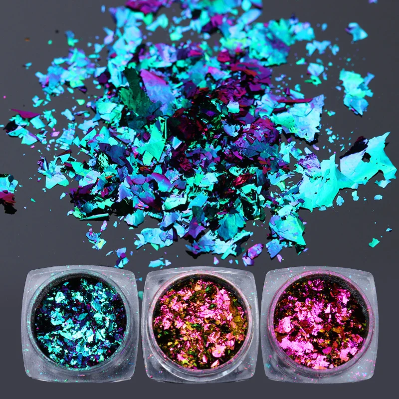Chameleon Nail Sequins Nails Flakes Decorations Colorful Irregular Nail Glittering Paillettes Powder Glittery Nail Accessories
Chameleon Nail Sequins Nails Flakes Decorations Colorful Irregular Nail Glittering Paillettes Powder Glittery Nail Accessories