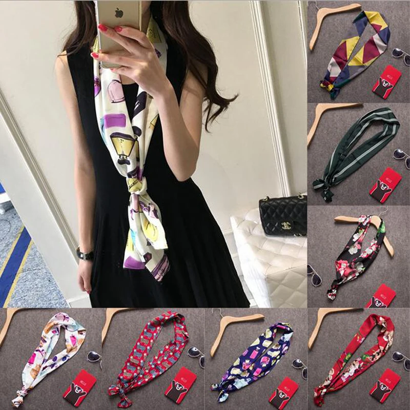 150*18cm new fashion women Narrow Scarf tie ladies pattern silk scarf Long bag strip small towels satin scarves
150*18cm new fashion women Narrow Scarf tie ladies pattern silk scarf Long bag strip small towels satin scarves