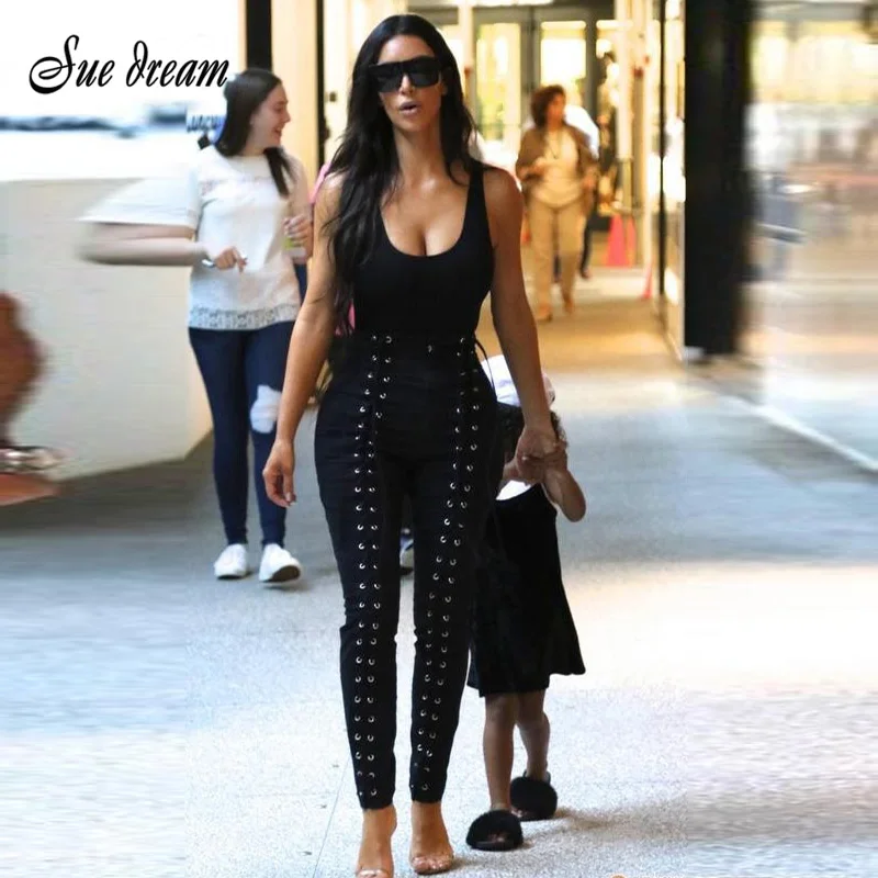 2016 Winter New Fashion Women Black Mental Slim Bodycon Long Bandage Pant hole Celebrity Party Luxury Bandage Trousers Wholesale
2016 Winter New Fashion Women Black Mental Slim Bodycon Long Bandage Pant hole Celebrity Party Luxury Bandage Trousers Wholesale