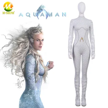 Aquaman costume Atlantis Queen Atlanna Cosplay Costumes Women Jumpsuits white Bodysuits movie cosplay Party Suit
Aquaman costume Atlantis Queen Atlanna Cosplay Costumes Women Jumpsuits white Bodysuits movie cosplay Party Suit