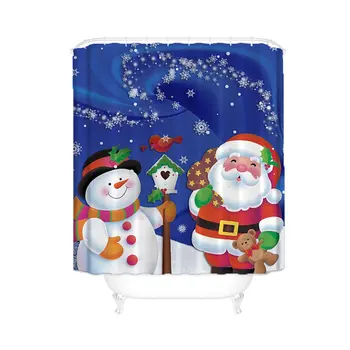 WONZOM Christmas Sled Polyester Waterproof Accessories Santa Claus Shower Curtain For Bathroom Fabric Bath Curtain With Hooks
WONZOM Christmas Sled Polyester Waterproof Accessories Santa Claus Shower Curtain For Bathroom Fabric Bath Curtain With Hooks