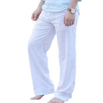 Causal Linen Pants Men High Quality Summer Breathable Man Compression Pants Asian Size M-XXXL Solid Color Comfortable Trousers 
Causal Linen Pants Men High Quality Summer Breathable Man Compression Pants Asian Size M-XXXL Solid Color Comfortable Trousers