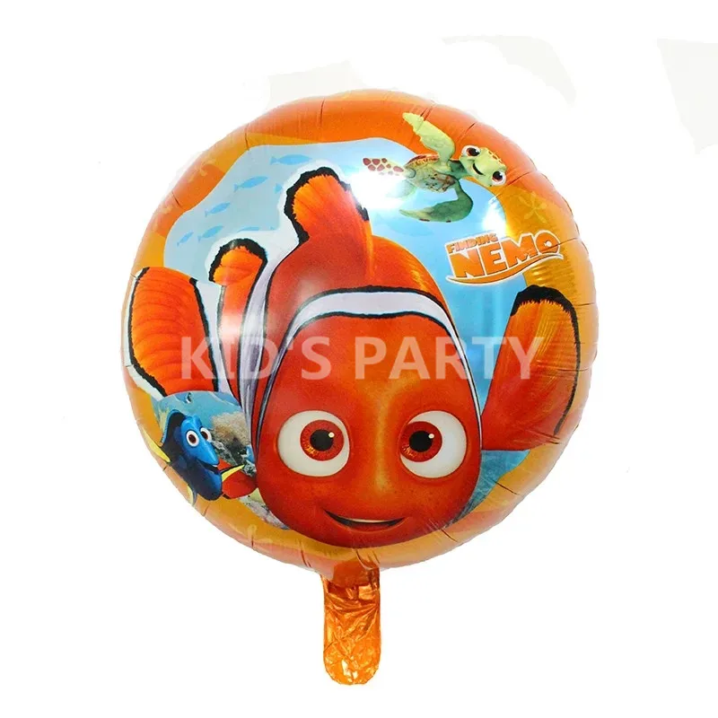 

3pcs/lot NEW Finding Nemo foil balloons inflatable Clown Fish Helium Balloon birthday party decoration toy baloes de festa balls