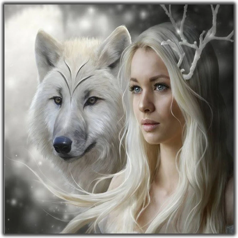 Diy Diamond Painting Cross Stitch White Haired Beauty & Wolf Needlework Diamond Embroidery Full Square Mosaic Decoration Resin
Diy Diamond Painting Cross Stitch White Haired Beauty & Wolf Needlework Diamond Embroidery Full Square Mosaic Decoration Resin