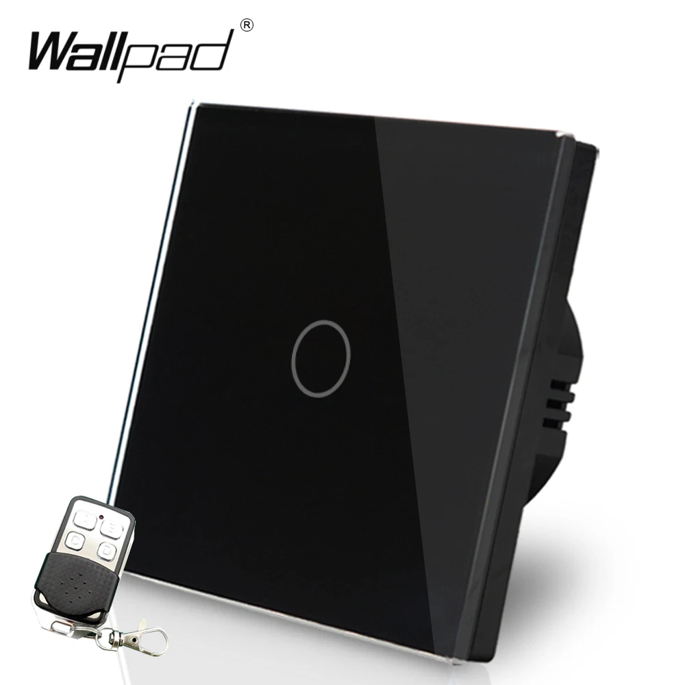 High Quality EU UK Standard Wallpad Luxury Black Touch Crystal Glass 1 Gang Wireless Remote Control Light Switches Free Shipping
High Quality EU UK Standard Wallpad Luxury Black Touch Crystal Glass 1 Gang Wireless Remote Control Light Switches Free Shipping