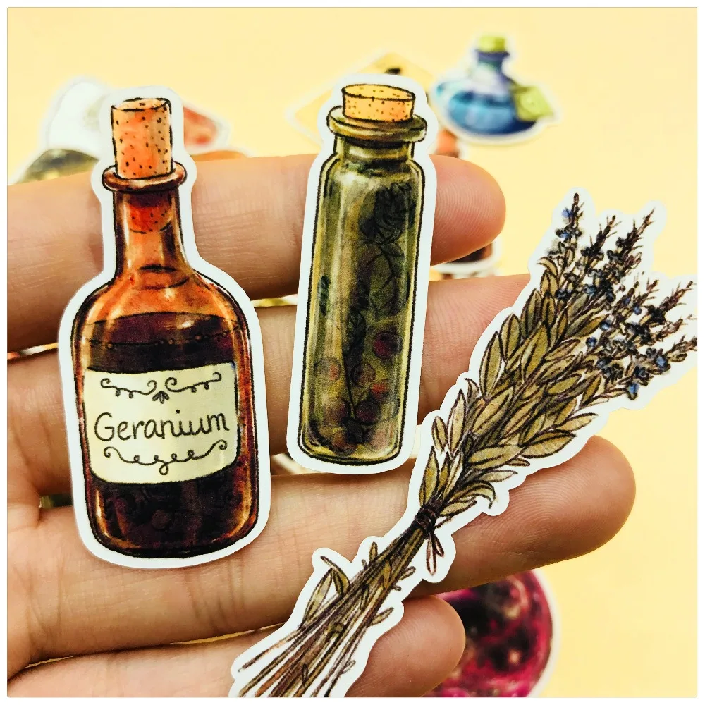 38Pcs Vintage Magic Bottle Travelers Paper Stickers for Scrapbooking Happy Planner DIY Crafts Card Making Photo Album Decoration
38Pcs Vintage Magic Bottle Travelers Paper Stickers for Scrapbooking Happy Planner DIY Crafts Card Making Photo Album Decoration
