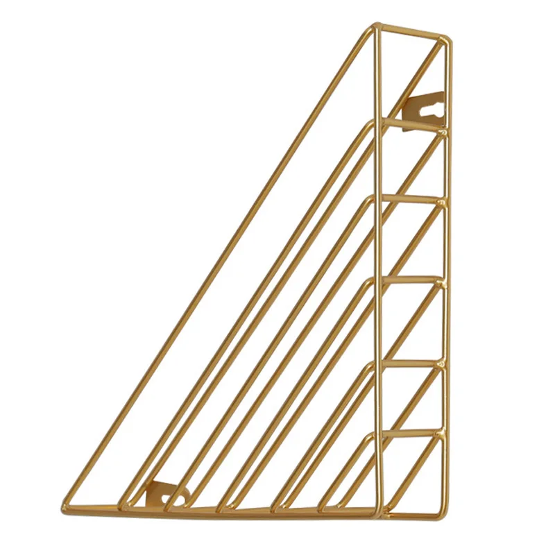 Nordic Minimalist Gold Bookshelf Wall Shelf Creative Iron Shelves Wall Decoration Craft Wall Decoration Display Stand Home Decor
Nordic Minimalist Gold Bookshelf Wall Shelf Creative Iron Shelves Wall Decoration Craft Wall Decoration Display Stand Home Decor