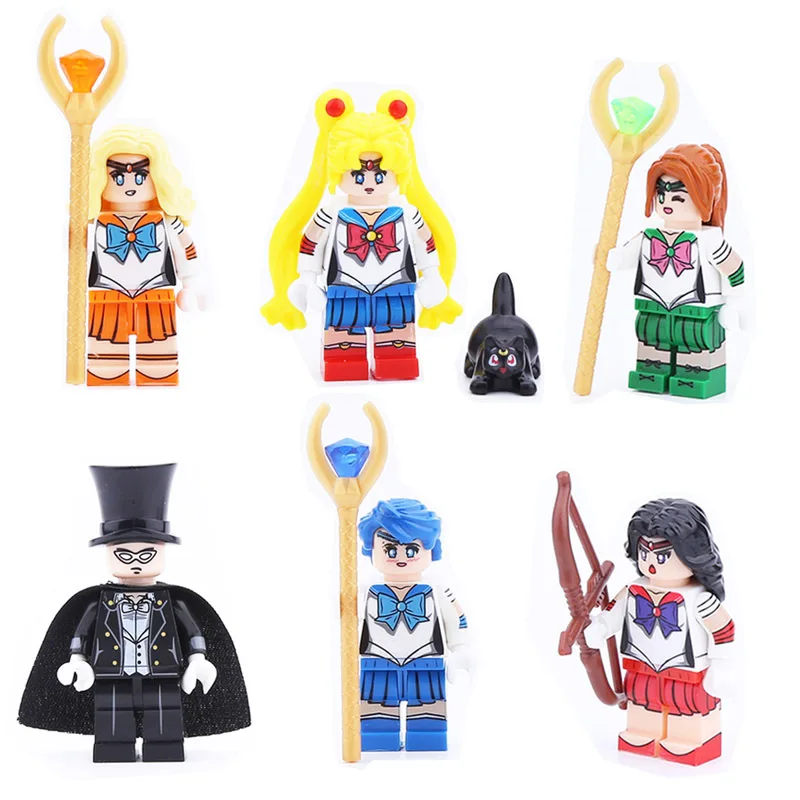 Japan girls anime Sailor Moon building block Mizuno Ami Hino Rei Kino Makoto Minako Aino Luna cat Chiba Mamoru figures brick toy
Japan girls anime Sailor Moon building block Mizuno Ami Hino Rei Kino Makoto Minako Aino Luna cat Chiba Mamoru figures brick toy