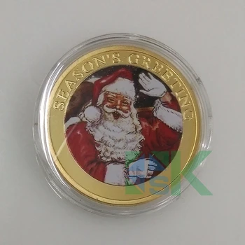 Santa Claus Merry Christmas X'mas Gold Coins 10pcs/lot free shipping New year Bring Wishes 24K Gold Clad Lucky Gift Coins
Santa Claus Merry Christmas X'mas Gold Coins 10pcs/lot free shipping New year Bring Wishes 24K Gold Clad Lucky Gift Coins