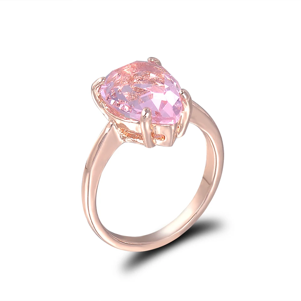 New Fashion Pink faceted Stone Drop Wedding Women Rings Rose gold Engagement Ring Jewelry party gift Size 6-10
New Fashion Pink faceted Stone Drop Wedding Women Rings Rose gold Engagement Ring Jewelry party gift Size 6-10
