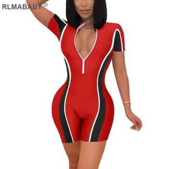 RLMABABY Summer Patchwork Striped V Neck Women Rompers Playsuit Short Sleeve Bodycon Short Jumpsuit Casual One Piece Overalls
RLMABABY Summer Patchwork Striped V Neck Women Rompers Playsuit Short Sleeve Bodycon Short Jumpsuit Casual One Piece Overalls