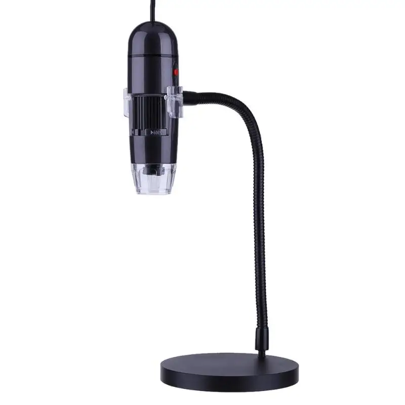 2.0MP 25X-600X HD Digital Far Focus Microscope 8 LEDs Light Magnifier TV Camera Electron Microscope