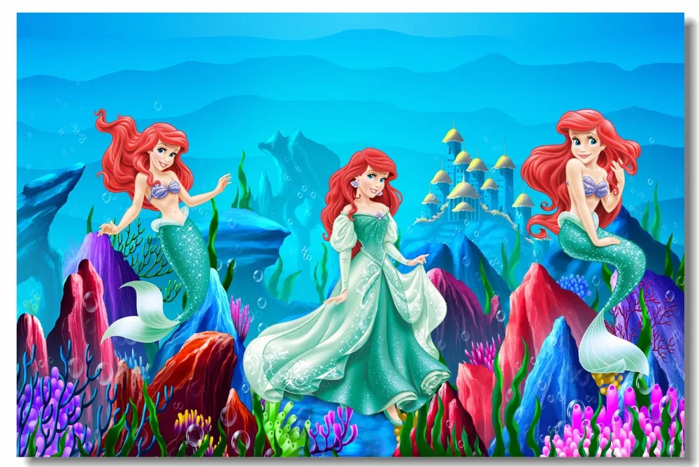 Custom Canvas Art The Little Mermaid Poster Little Mermaid Princess Wall Stickers Fairy Tale Wallpaper Mural Kids Decor #2570#
Custom Canvas Art The Little Mermaid Poster Little Mermaid Princess Wall Stickers Fairy Tale Wallpaper Mural Kids Decor #2570#
