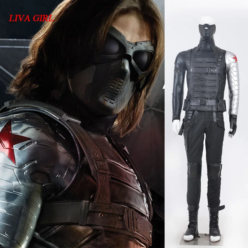 Winter Soldier costume adult James Buchanan Barnes Cosplay Costume Captain America 2 Superhero Winter Soldier Cosplay Costume
Winter Soldier costume adult James Buchanan Barnes Cosplay Costume Captain America 2 Superhero Winter Soldier Cosplay Costume