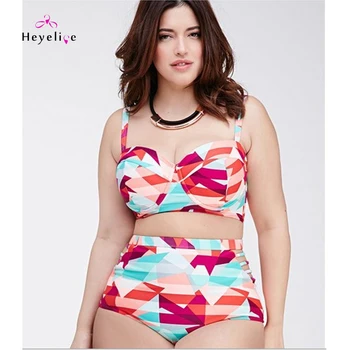 New 2017 Plus Size Bikini Swimwear Women High Waist Plus Swimsuit Push Up Sexy Beach Brazilian Swimwear 4XL Bathing Suit Biquini
New 2017 Plus Size Bikini Swimwear Women High Waist Plus Swimsuit Push Up Sexy Beach Brazilian Swimwear 4XL Bathing Suit Biquini