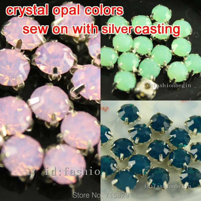 high quality pink opal blue opal green opal Sew On Rhinestones Chaton with silver casting setting diy dress accessories
high quality pink opal blue opal green opal Sew On Rhinestones Chaton with silver casting setting diy dress accessories