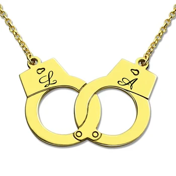 AILIN Gold Color Handcuff Necklace Personalized Initials Charm Name Necklace Love Jewelry For Her Valentine's Day Gift
AILIN Gold Color Handcuff Necklace Personalized Initials Charm Name Necklace Love Jewelry For Her Valentine's Day Gift
