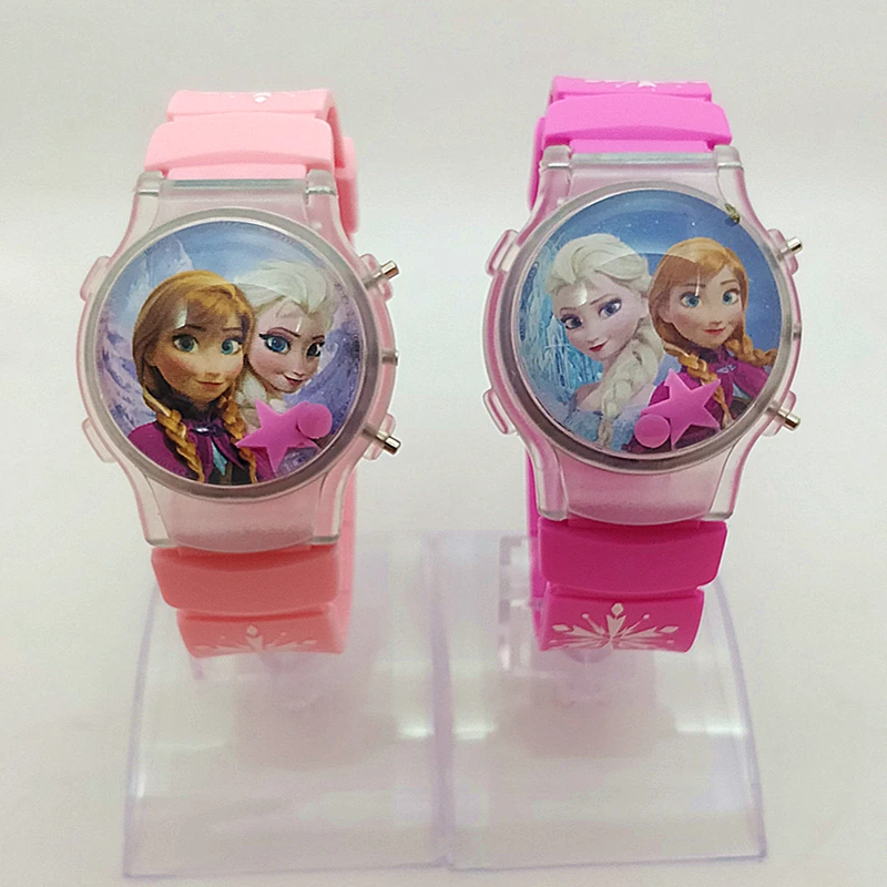 2019 Elsa girl children's watch with a flashing light on the frozen cartoon frozen star's calendar girls watches kids
2019 Elsa girl children's watch with a flashing light on the frozen cartoon frozen star's calendar girls watches kids