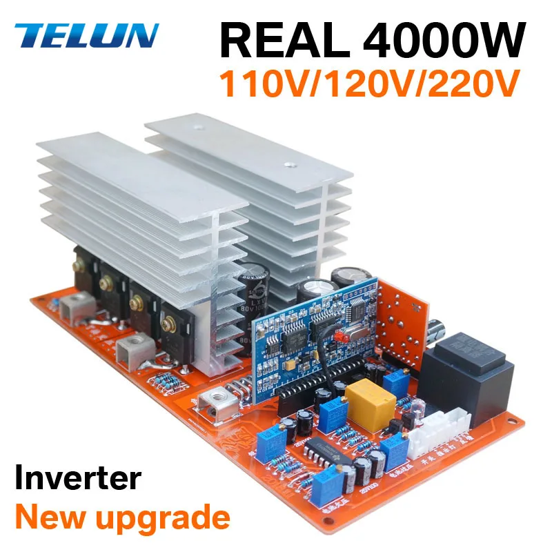 TELUN 1000W 2000W 3500W DC 12V/ 24V/48V to AC 220V or 110V pure sine inverter board frequency inverter board Power
TELUN 1000W 2000W 3500W DC 12V/ 24V/48V to AC 220V or 110V pure sine inverter board frequency inverter board Power