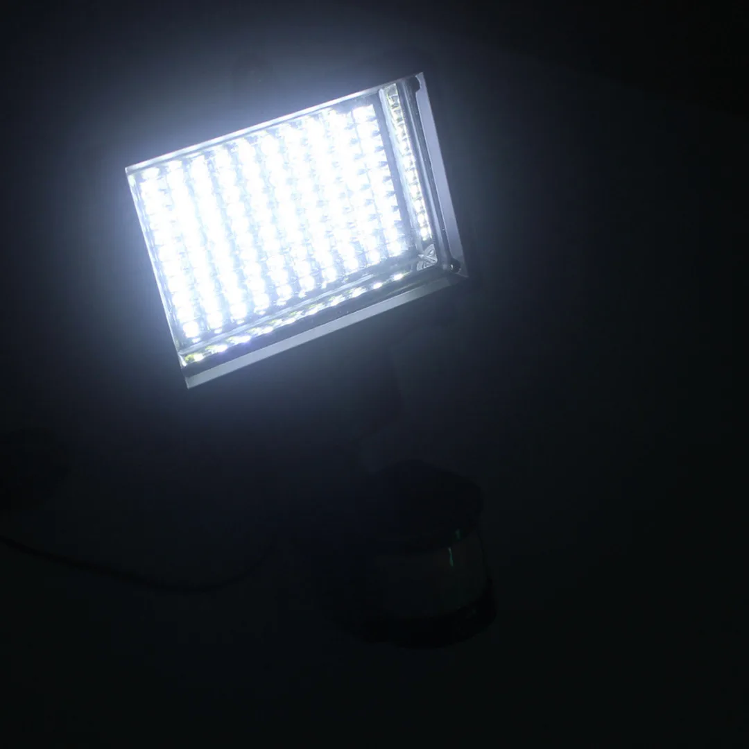 2019 Newest 100 LED Solar Panel Sensor Flood Light Security Motion Spot Lamp Outdoor Garden