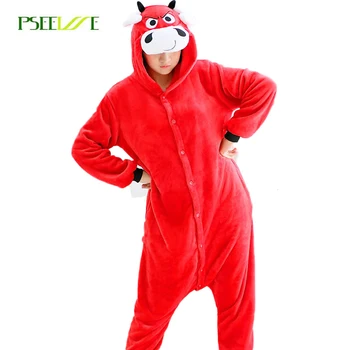 New women pajama sets Autumn and winter flannel red cow nightgowns animal pajamas one piece onesies for adults girls
New women pajama sets Autumn and winter flannel red cow nightgowns animal pajamas one piece onesies for adults girls