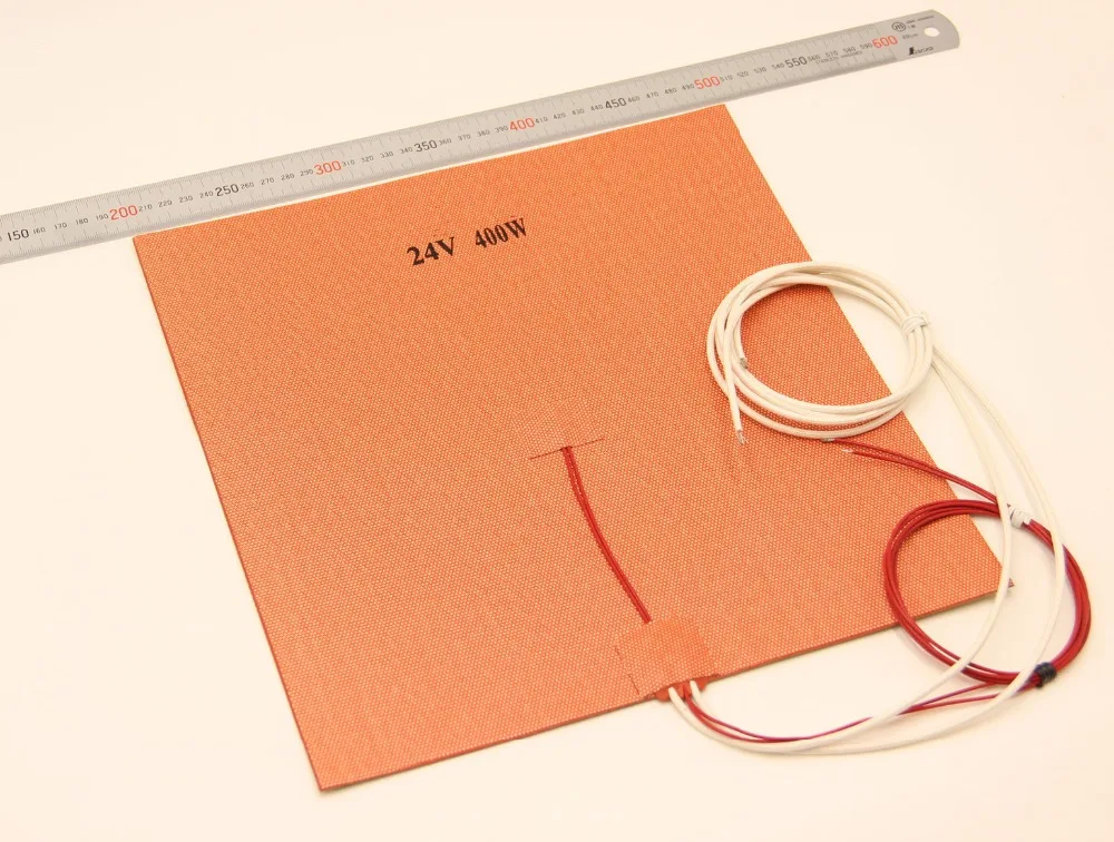 30X30CM12V/24V 400W Silicone Heater Huge size 300x300mm for Reprap 3D Printer Heated Bed Pad with 3M NTC 3950 Thermist
30X30CM12V/24V 400W Silicone Heater Huge size 300x300mm for Reprap 3D Printer Heated Bed Pad with 3M NTC 3950 Thermist