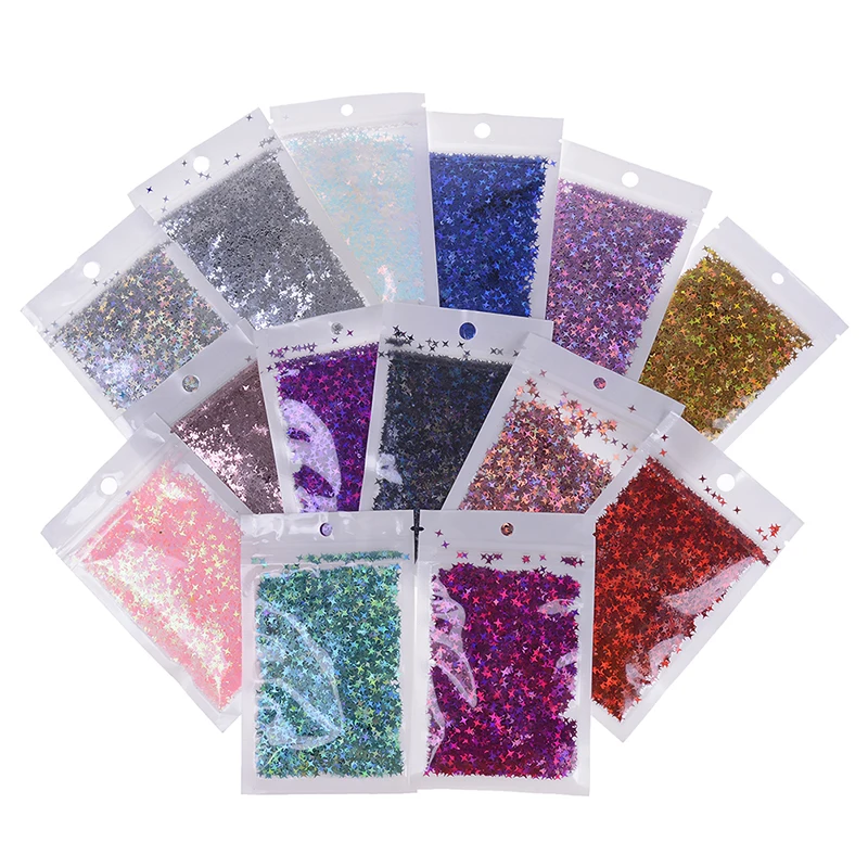 10g/pack Four Star Glitter Diy Crystal Slime Supplies Ultra-thin Slices Nails Art Tips Box Accessories Decoration Toys For Kids
10g/pack Four Star Glitter Diy Crystal Slime Supplies Ultra-thin Slices Nails Art Tips Box Accessories Decoration Toys For Kids