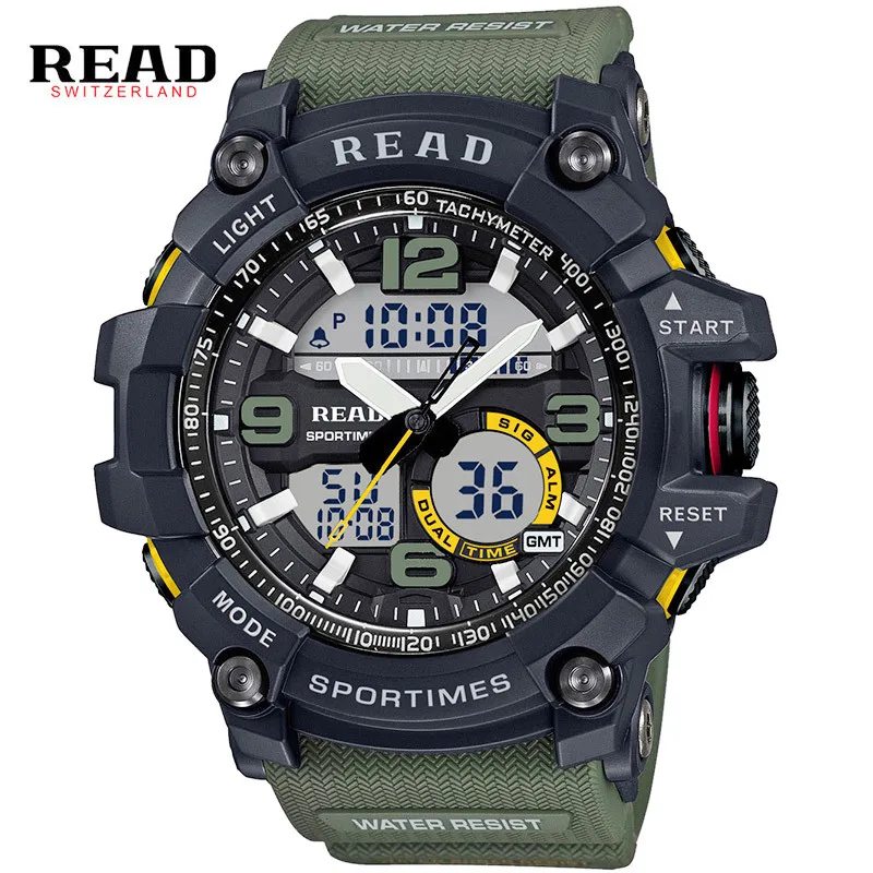 2019 Sport Watches for Men READ Waterproof Digital Watch LED Large Dial Clock Man 90001 Montre Homme Military Big Watches Date
2019 Sport Watches for Men READ Waterproof Digital Watch LED Large Dial Clock Man 90001 Montre Homme Military Big Watches Date