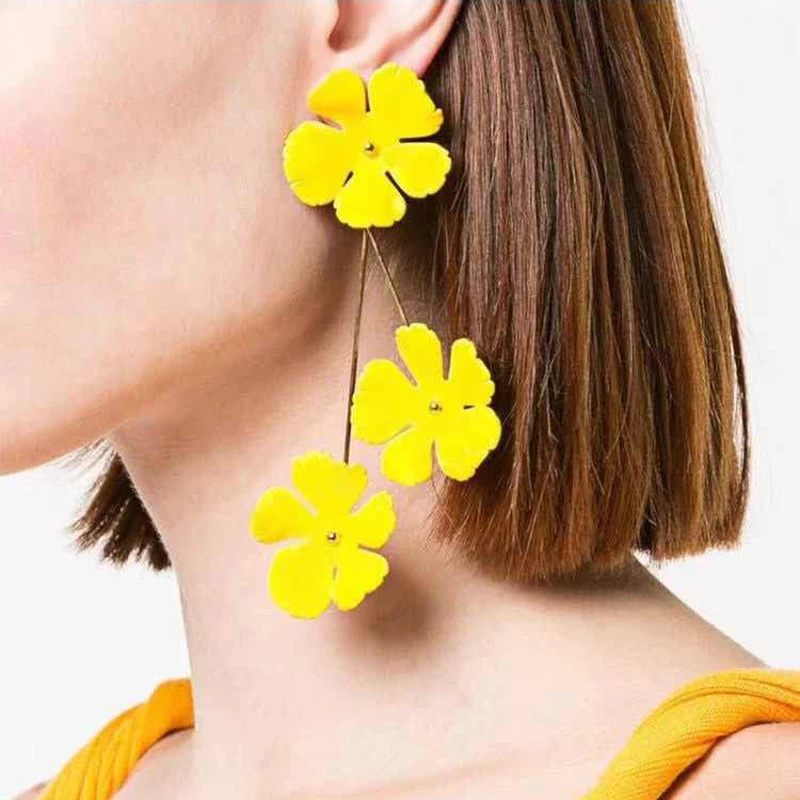 Best lady Fashion Layer Korean Flowers Drop Earrings for Wedding Cute Women Girls Bohemian Party Dangle Statement Earrings Gift
Best lady Fashion Layer Korean Flowers Drop Earrings for Wedding Cute Women Girls Bohemian Party Dangle Statement Earrings Gift