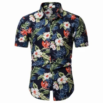 Summer Short Sleeve Hawaiian Shirt Men 2019 Fashion Floral Print Mens Dress Shirts Beach Holiday Party Casual Shirt Male Camisa
Summer Short Sleeve Hawaiian Shirt Men 2019 Fashion Floral Print Mens Dress Shirts Beach Holiday Party Casual Shirt Male Camisa