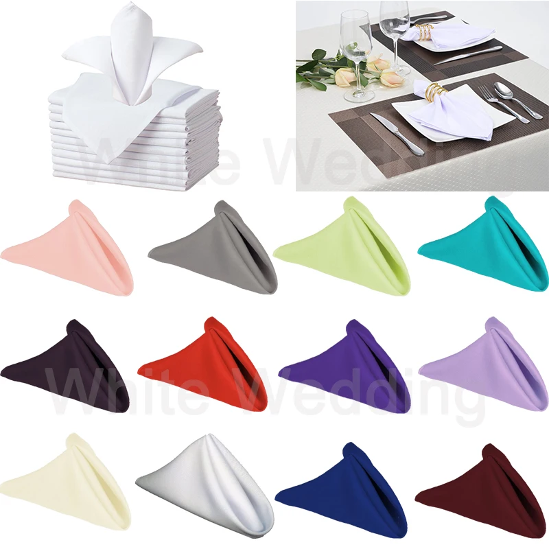 HAORUI 100% Polyester Fabric Colorful Table Napkin 30cm*30cm Square 100PCS A LOT For Hotel Use
HAORUI 100% Polyester Fabric Colorful Table Napkin 30cm*30cm Square 100PCS A LOT For Hotel Use