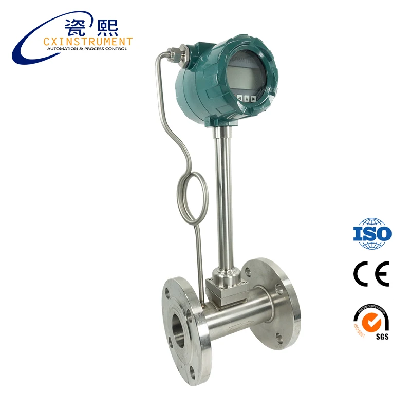 DN40 Diameter 4-20mA Output and 1.0% high accuracy Steam Vortex Flowmeter Price
DN40 Diameter 4-20mA Output and 1.0% high accuracy Steam Vortex Flowmeter Price