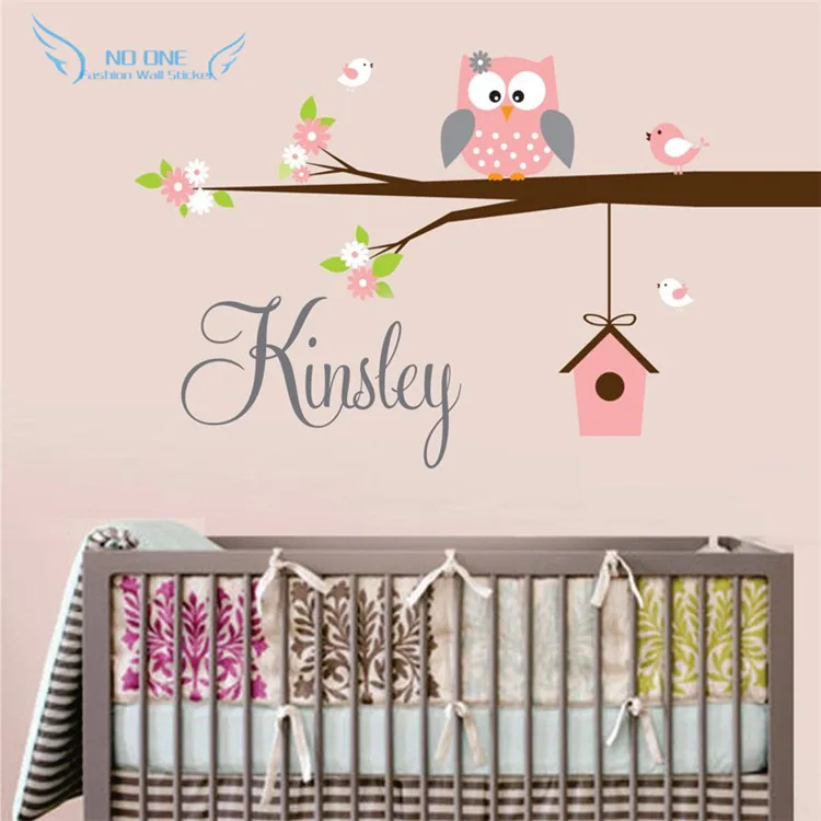 Personalized Name Owl Wall Decal With Birds Birdhouse Children Nursery Wall Decals Vinyl Lettering Wall Art For Kids Room Decor
Personalized Name Owl Wall Decal With Birds Birdhouse Children Nursery Wall Decals Vinyl Lettering Wall Art For Kids Room Decor