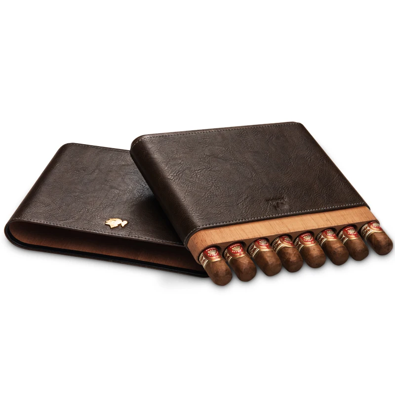 High-end Gadget Excellent Leather Solid Wood Portable Cigar Case Holder Travel 8 Lined Cedar Wood Tube W/ Gift Box
High-end Gadget Excellent Leather Solid Wood Portable Cigar Case Holder Travel 8 Lined Cedar Wood Tube W/ Gift Box