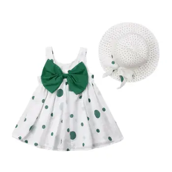 Cute Baby Kids Girls Dress Dot Bowknot Dresses+Hat Casual Party Sundress Clothes 6M-3Y
Cute Baby Kids Girls Dress Dot Bowknot Dresses+Hat Casual Party Sundress Clothes 6M-3Y