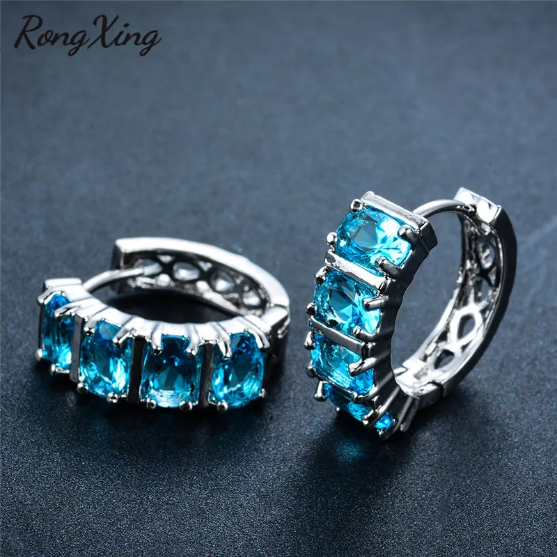 RongXing 925 Sterling Silver Filled Crystal Zircon Hoop Earrings for Women Fashion Jewelry Birthstone Wedding Earrings Ear0012
RongXing 925 Sterling Silver Filled Crystal Zircon Hoop Earrings for Women Fashion Jewelry Birthstone Wedding Earrings Ear0012