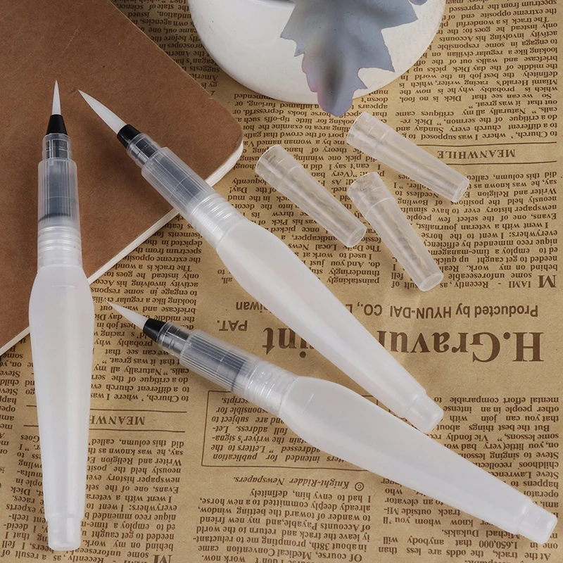 1/3Pcs/lot Refillable Water Color Round Soft Pen Learn Draw Set Size Middle ART Long Water Brush Pen Flat Nib Watercolor
1/3Pcs/lot Refillable Water Color Round Soft Pen Learn Draw Set Size Middle ART Long Water Brush Pen Flat Nib Watercolor