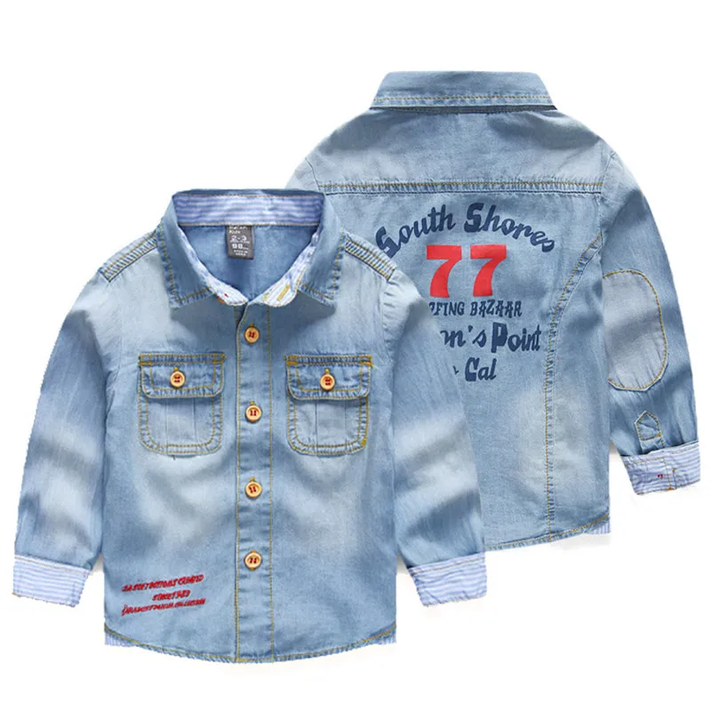 1pcs New Brand Fashion Style Children Boy's shirts Casual Solid Denim cotton kids shirt clothing for 2-9Y
1pcs New Brand Fashion Style Children Boy's shirts Casual Solid Denim cotton kids shirt clothing for 2-9Y