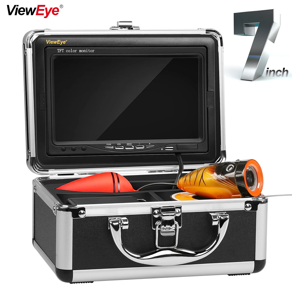 ViewEye Visible Fish Finder Underwater 1000TVL 7" Color 12 LED Plastic Shell Under Water Monitor Video Camera For Night Fishing
ViewEye Visible Fish Finder Underwater 1000TVL 7" Color 12 LED Plastic Shell Under Water Monitor Video Camera For Night Fishing
