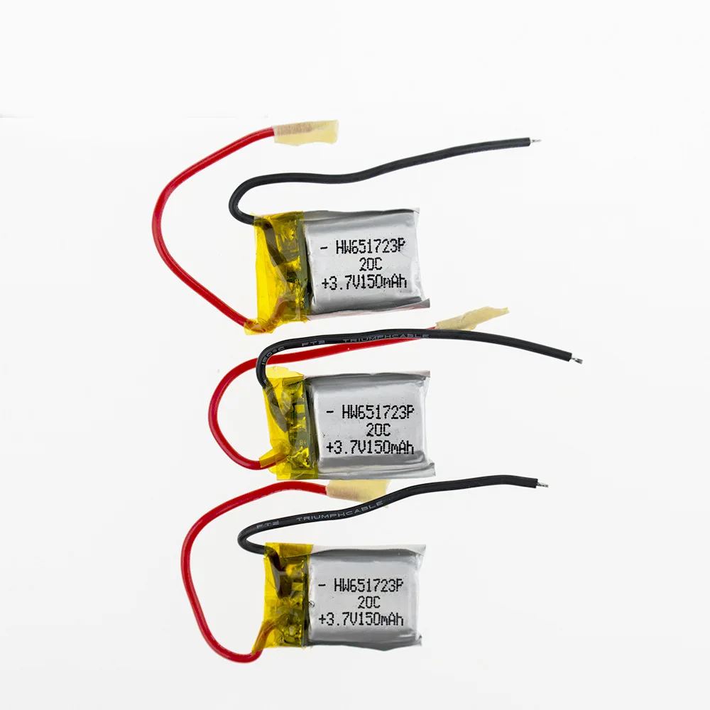 3.7V 150mah li-po battery 651723 for Syma S107 S107G S107-19 Skytech M3 Replacement Spare Parts for RC Helicopter
3.7V 150mah li-po battery 651723 for Syma S107 S107G S107-19 Skytech M3 Replacement Spare Parts for RC Helicopter