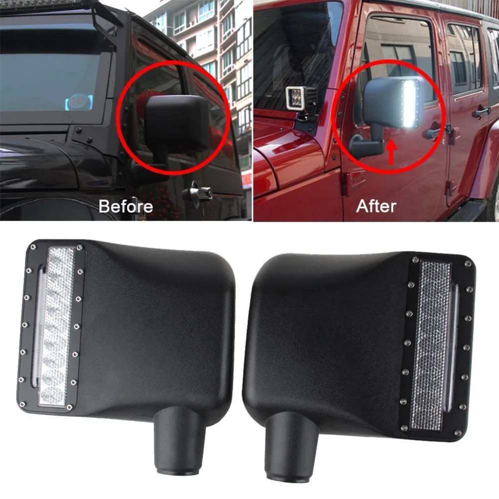 DHL Free shipping For Jeep Wrangler JK LED Off-Road Mirror 27w Car Light Pair LED Side Mirror Lights for 07-2015 Jeep Wrangle
DHL Free shipping For Jeep Wrangler JK LED Off-Road Mirror 27w Car Light Pair LED Side Mirror Lights for 07-2015 Jeep Wrangle