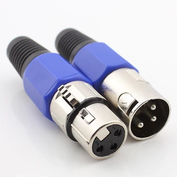 20pcs Microphone Switzerland Blue 3 Pin XLR Connector Karaoke Speaker Male Female Docking Plug
20pcs Microphone Switzerland Blue 3 Pin XLR Connector Karaoke Speaker Male Female Docking Plug