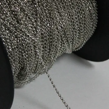 Iron Metal Free Nickel Rhodium Tone Encryption Curb Chains Jewelry Necklace Fashion Links Findings 100M 2-10MM Pick Up Sizes
Iron Metal Free Nickel Rhodium Tone Encryption Curb Chains Jewelry Necklace Fashion Links Findings 100M 2-10MM Pick Up Sizes