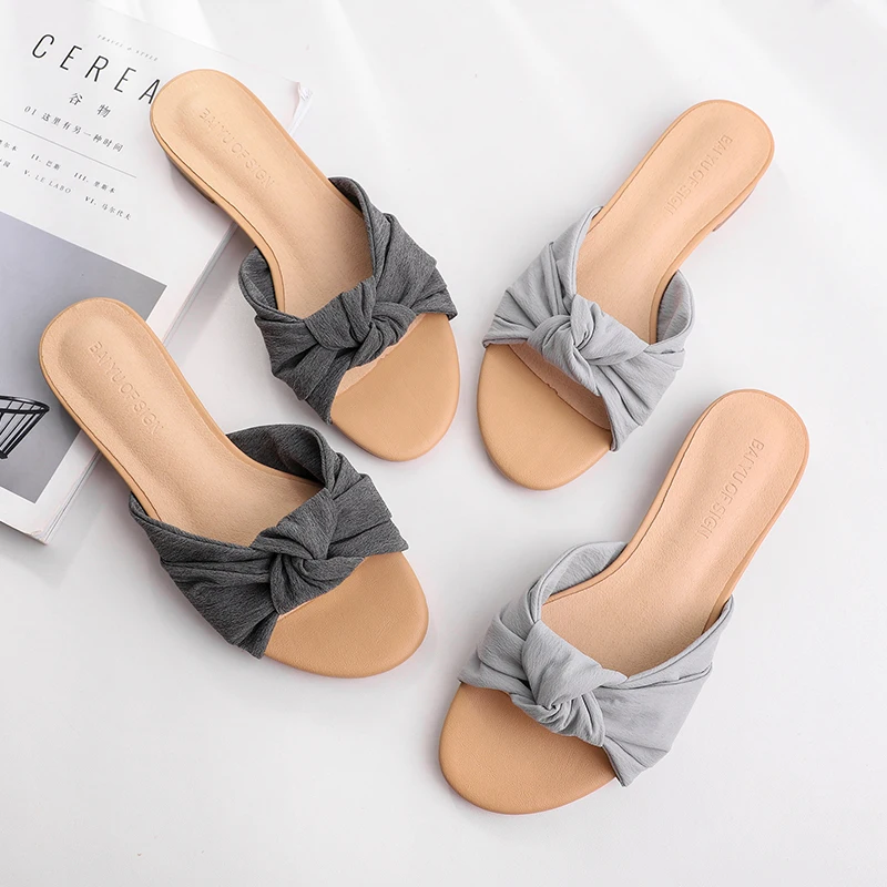 Plus Size Slippers Women 2019 Summer Slip On Solid Hemp Cloth Cotton Butterfly-Knot Sandals Square Flip Flops Shoes Woman Flats
Plus Size Slippers Women 2019 Summer Slip On Solid Hemp Cloth Cotton Butterfly-Knot Sandals Square Flip Flops Shoes Woman Flats