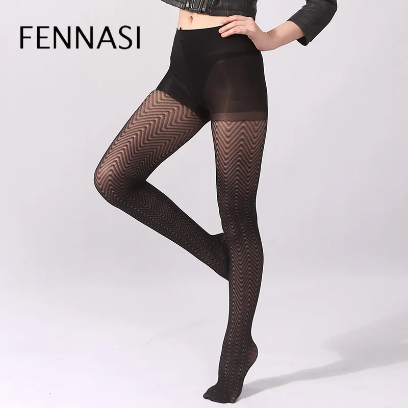FENNASI Jacquard Wave Striped Women's Pantyhose Print with Wave Pattern Sexy Pantyhose Nylons Lady Female Erotic Black Tights
FENNASI Jacquard Wave Striped Women's Pantyhose Print with Wave Pattern Sexy Pantyhose Nylons Lady Female Erotic Black Tights