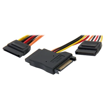 8 inch 15-pin SATA Power Female to 2 x Female Splitter Extension Cable w/ 1x Female to Male Gender Changers,12V/5V/3.3V HDD/SSD
8 inch 15-pin SATA Power Female to 2 x Female Splitter Extension Cable w/ 1x Female to Male Gender Changers,12V/5V/3.3V HDD/SSD