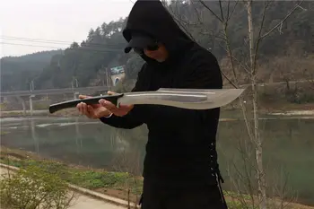Outdoors Battle Long Handle DaDao Sword Manganese Steel Blade Sharp Leather Saya Full Tang
Outdoors Battle Long Handle DaDao Sword Manganese Steel Blade Sharp Leather Saya Full Tang
