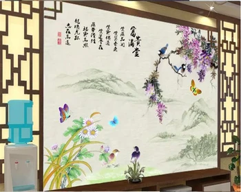 beibehang papier peint mural 3d Custom fashion pen Wisteria flower color carving background purple East wallpaper for kids room
beibehang papier peint mural 3d Custom fashion pen Wisteria flower color carving background purple East wallpaper for kids room