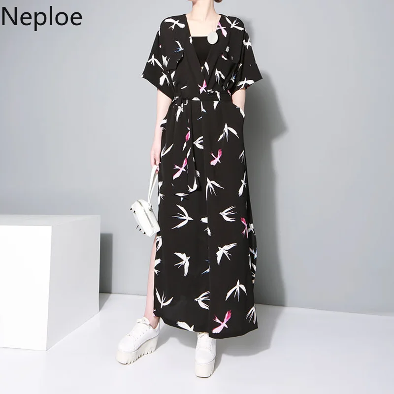 Neploe Print Summer 2019 Women Dress Vintage V-Neck Short Sleeve Drawstring Vestiods Sweet Japanese Kimono Split Robe 43470
Neploe Print Summer 2019 Women Dress Vintage V-Neck Short Sleeve Drawstring Vestiods Sweet Japanese Kimono Split Robe 43470