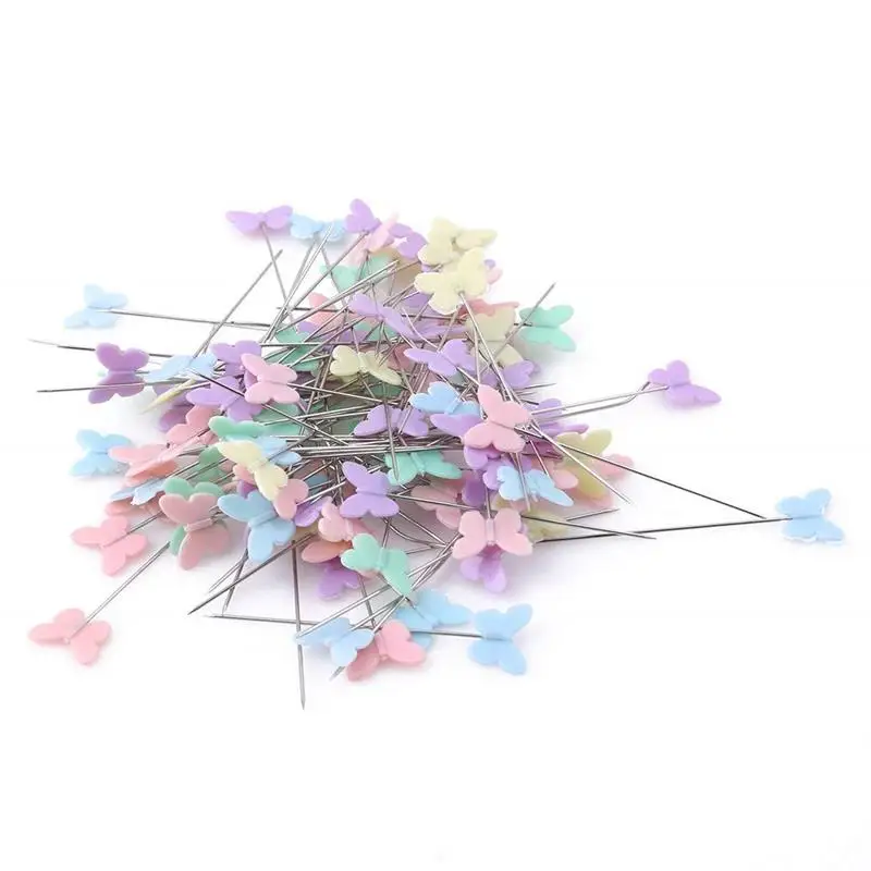 100 Patchwork Pins Flat Colorful Button Head Pins DIY Quilting Tool Sewing Accessories,Butterfly Shape
100 Patchwork Pins Flat Colorful Button Head Pins DIY Quilting Tool Sewing Accessories,Butterfly Shape